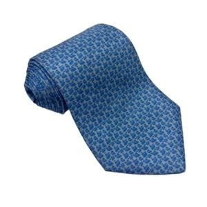 Salvatore Ferragamo Blue Flamingo Tie